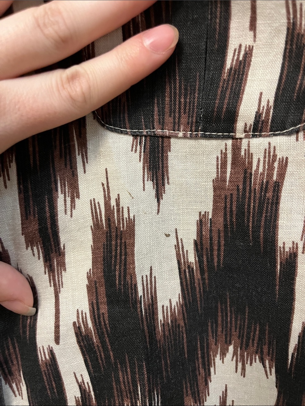 Chico's Ikat-Style Button Jacket - Picture 6 of 9